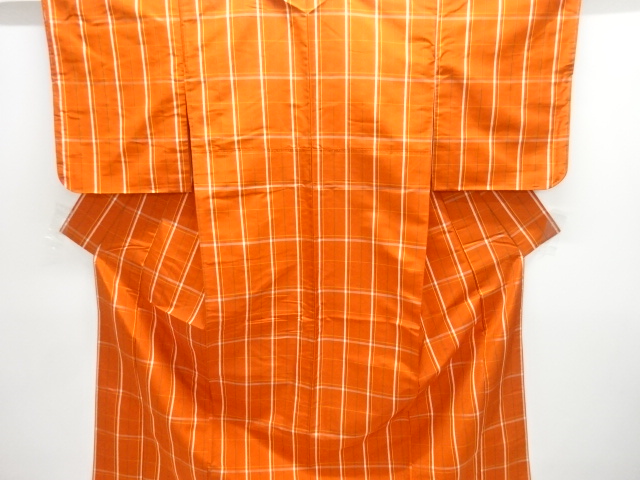 JAPANESE KIMONO / KIMONO / UNUSED / WOVEN GRID